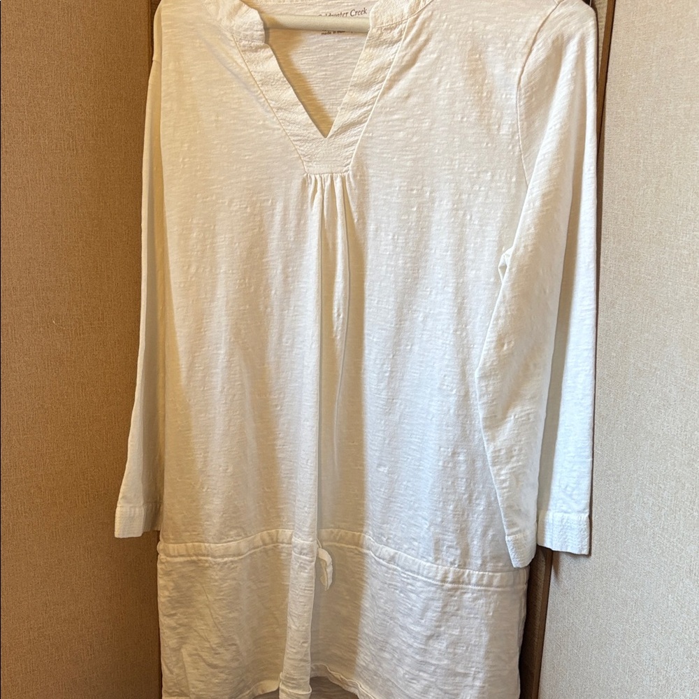 Coldwater Creek Slub V-Neck Tunic large
